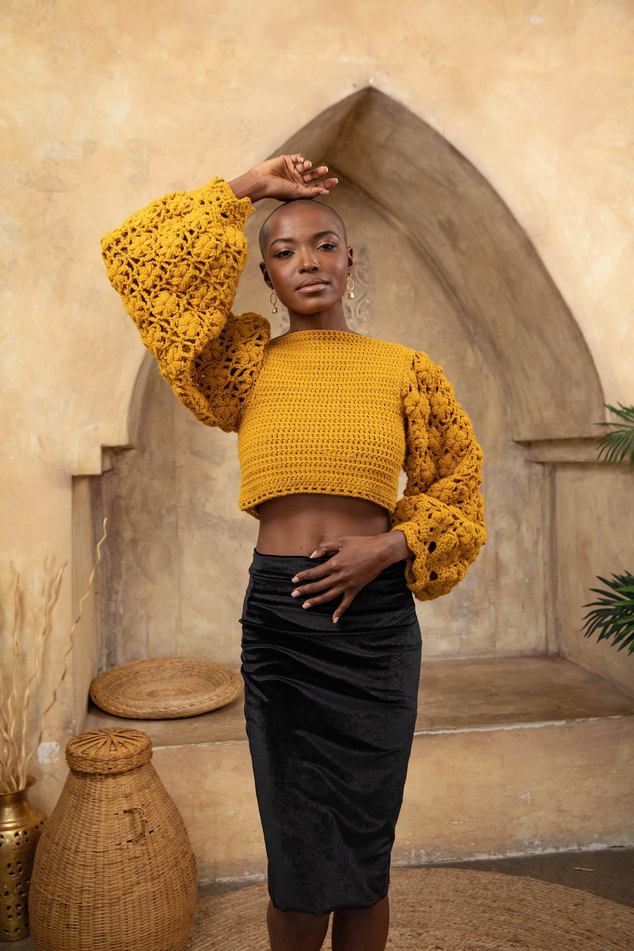 The Marigold Hand-Made Crochet Sweater — Namaste & Crochet Makers